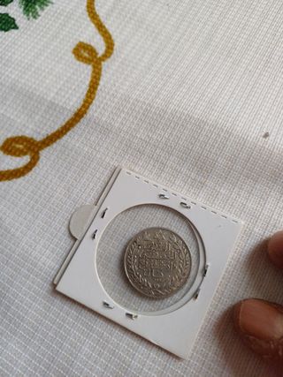 Moneda de plata qurto real maruecos 1911