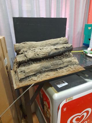 Troncos de chimenea decorativos