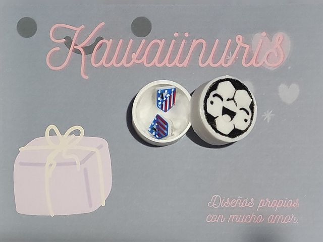 Pendientes escudo atlético