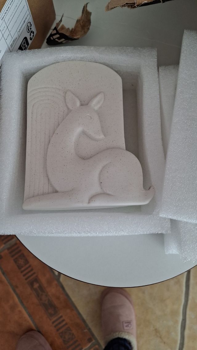 Jarrón ciervo ceramica