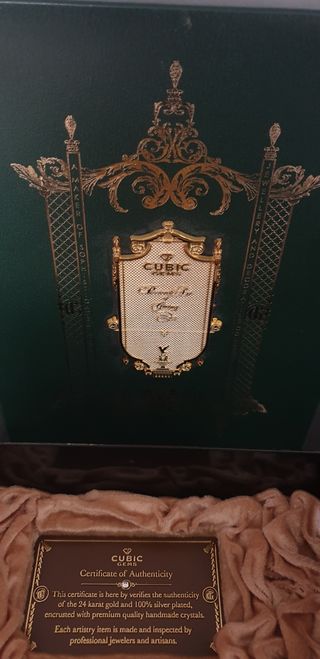 Figura en plata y oro Cubic Gems