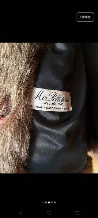 Abrigo de piel de zorro