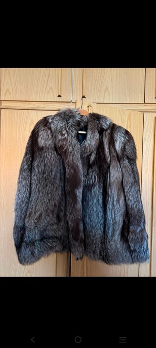 Abrigo de piel de zorro
