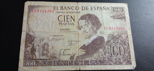 🍄 100 pesetas 1965 🍄
