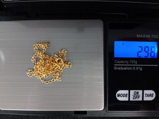 Cadena Bilbao Oro de 18K, 2,98 gr 50 cm