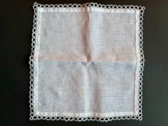 Fazzoletto Sposa Frivolitè con bordo 