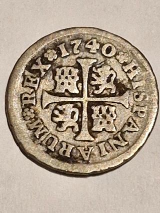 Medio real plata Felipe V 1740 Madrid JF