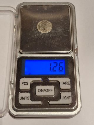 Medio real plata Felipe V 1740 Madrid JF