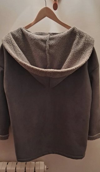 Chaquetón  de mujer  de antelina( imitación  ante)
