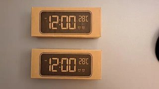 Reloj despertador termómetro Digital (2 unidades)