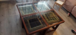 Mesa centro de madera de acacia