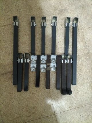 LOTE de 13 patas de somier cama