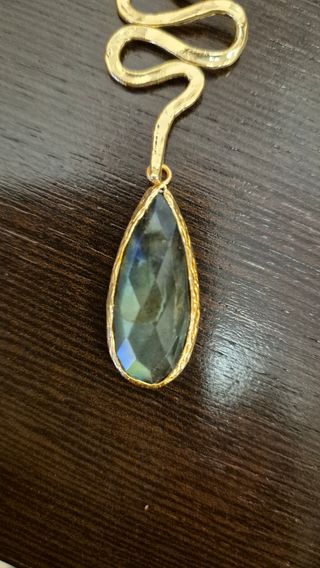 Collar bisutería labradorita