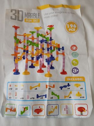 Juguete circuito canicas