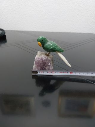 Bajada de precio!!! Figura antigua loro jade