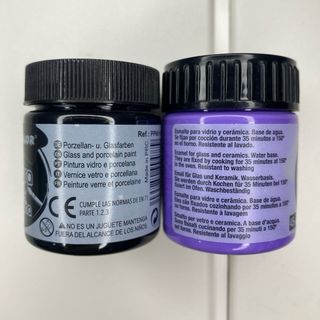 2 Pinturas vidrio y porcelana