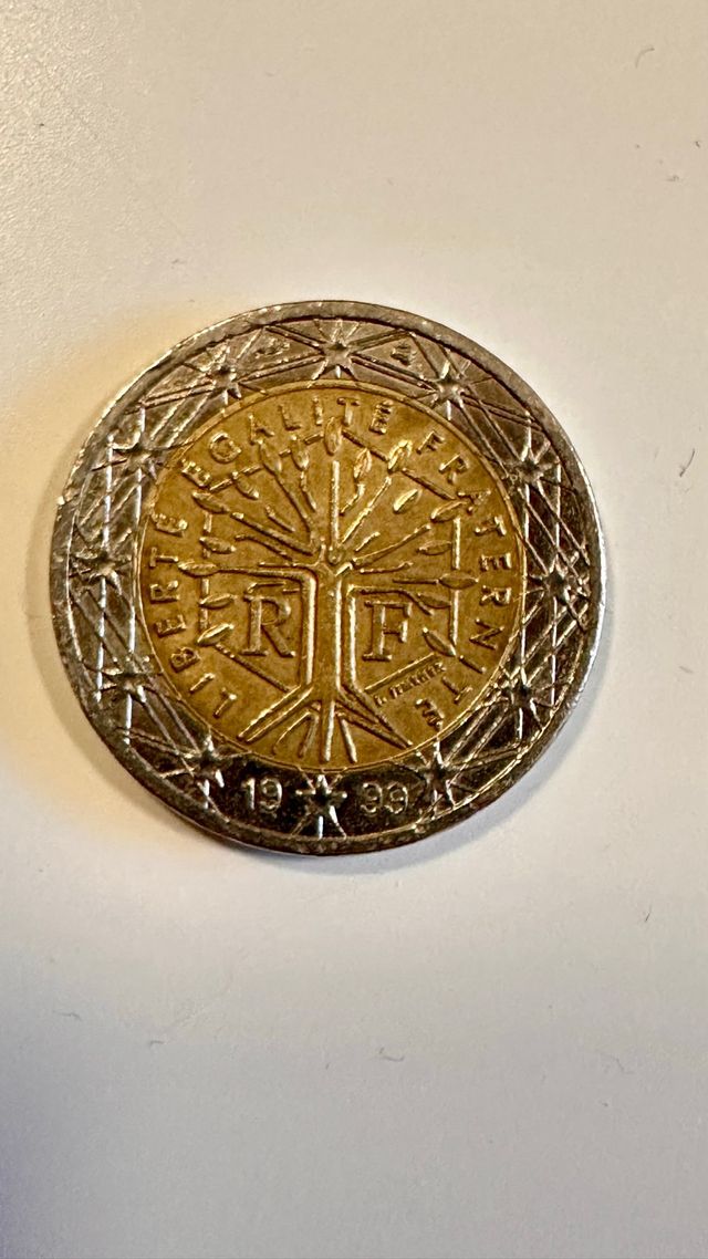 Moneda 2 euros Francia 1999