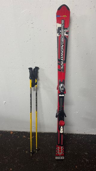 Par de skis Salomon 164 cm