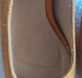 ZAPATO PIEL DESTALONADO num. 38 NARANJA CUPLE