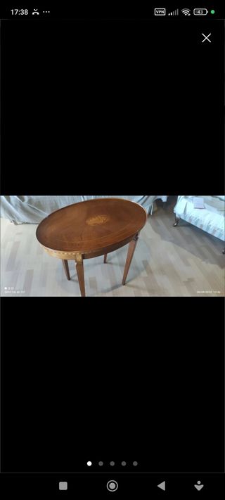 Mesa auxiliar estilo imperio 