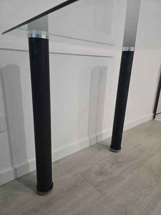 Mesa de comedor de cristal 140×80cm