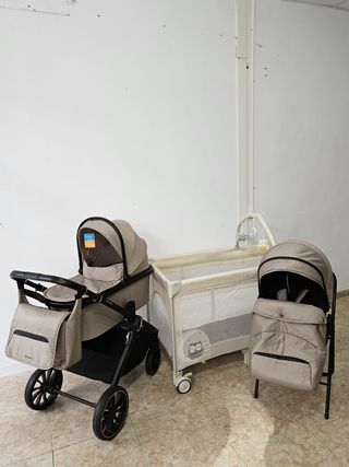 Pack Ahorro: Carrito2 en 1 y cuna. Nuevo