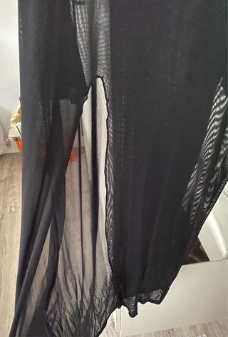 Camiseta larga transparente