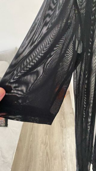 Camiseta larga transparente