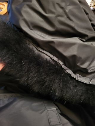 Giaccone OLTRE in vera piuma e pelliccia volpe