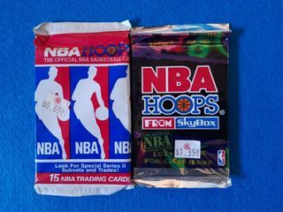 13 sobres cromos/cartas NBA 90's, ¿Michael Jordan?