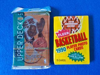13 sobres cromos/cartas NBA 90's, ¿Michael Jordan?