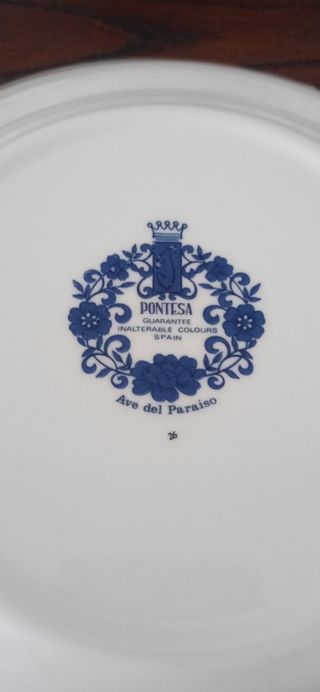 Platos llanos antiguos  Pontesa.