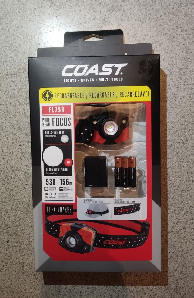 Linterna, luz frontal.