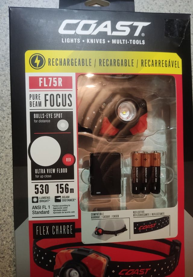 Linterna, luz frontal.