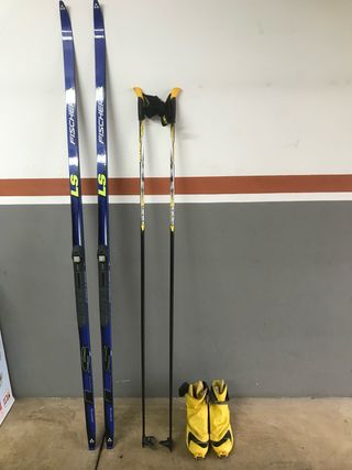 ESQUIS FONDO BASTONES BOTAS