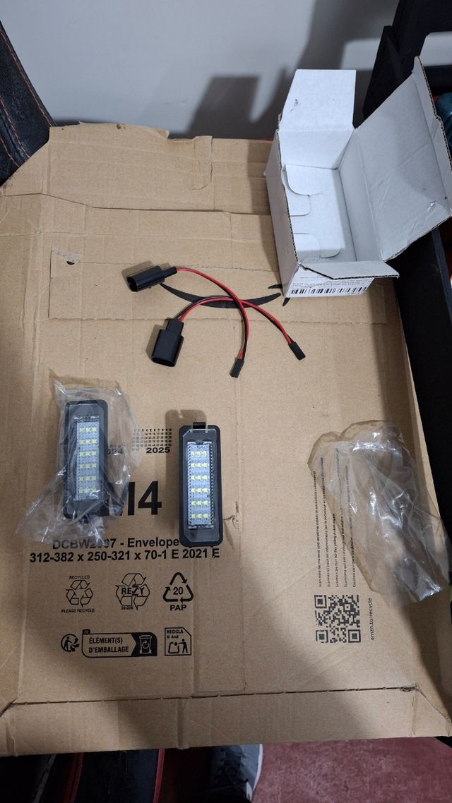 Luces matricula grupo vag