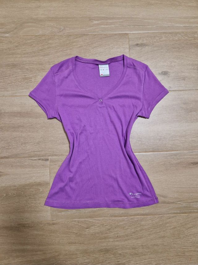 Maglietta lilla taglia M marca Champion