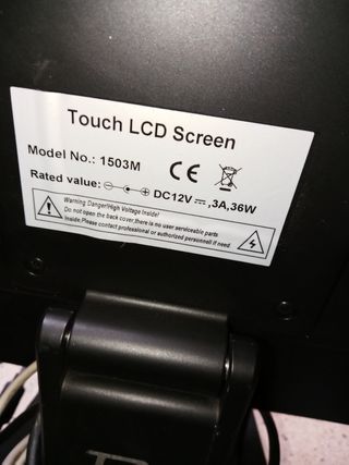 Pantalla touch screen LCD 1503 M para piezas 