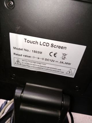 Pantalla touch screen LCD 1503 M para piezas 