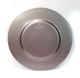 2 bajoplatos gris plata de IVV Italian Glassmakers