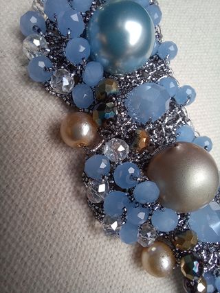 Collana artigianale azzurra