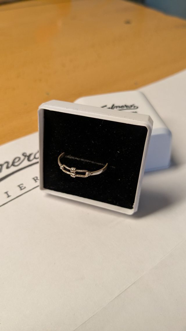 Anillo de Plata Fino y Sutil – Talla 19 mm