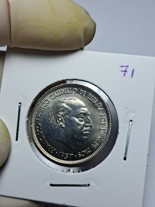 25 PESETAS FRANCO 1957 *71 SIN CIRCULAR