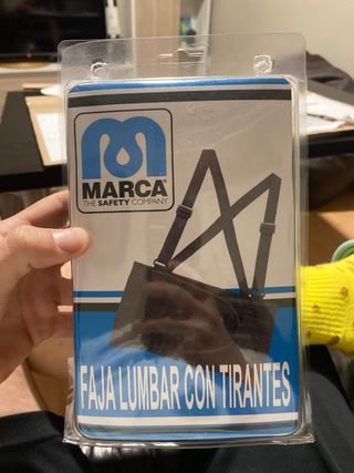 Faja lumbar con tirantes