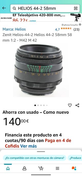 Cámara Réflex Zenit-E