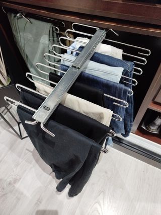 Pantaloneros extraíbles, acero cromado  2 X 25 e