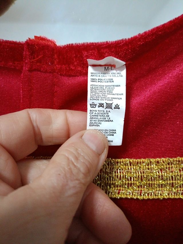 Vestido medieval talla L