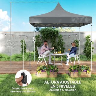 Carpa Plegable Pop-up Gazebo 3x3 m Cenador