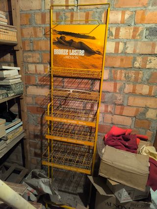 Lote expositores merceria vintage muy antiguo