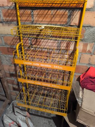 Lote expositores merceria vintage muy antiguo